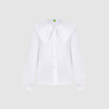 Блузка полуприлегающего силуэта, белый цвет