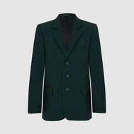 Классический пиджак в клетку, зеленый цвет