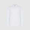 Поло с длинным рукавом, белый цвет
