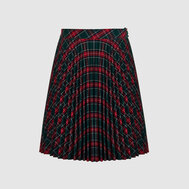 Юбка на резинке со складками, цвет чёрный, черный цвет