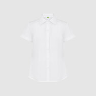 Блузка полуприлегающего силуэта, белый цвет