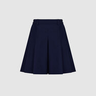 Юбка на резинке со складками из ткани повышенной износостойкости, серый цвет