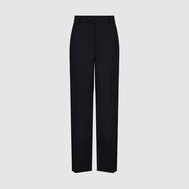 Брюки с увеличенным объемом талии, черный цвет