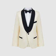 Приталенный пиджак в клетку, на жаккардовой подкладке, коричневый цвет