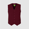 Жилет классический, на подкладке, бордовый цвет