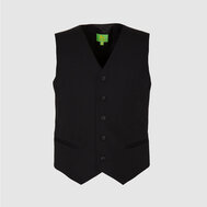 Жилет с увеличенным объемом в области талии, черный цвет