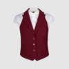 Жилет прилегающего силуэта на подкладке, бордовый цвет