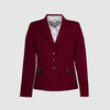 Жакет полуприлегающего силуэта на подкладке, бордовый цвет