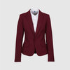 Жакет прилегающего силуэта на подкладке, бордовый цвет