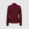 Жакет прилегающего силуэта на подкладке, бордовый цвет