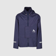 Куртка спортивная с капюшоном и накладными карманами, на подкладке, голубой цвет