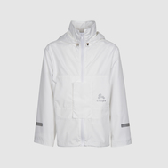 Куртка спортивная с капюшоном и накладными карманами, на подкладке, голубой цвет