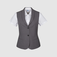 Стильный жилет с воротником "шалька", на подкладке с жаккардовым переплетением, бордовый цвет