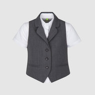 Трикотажный жилет, синий цвет