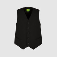 Жилет классический из ткани повышенной износостойкости, на подкладке, синий цвет