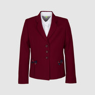 Жакет прилегающего силуэта на подкладке, зеленый цвет