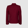 Жакет полуприлегающего силуэта из ткани повышенной износостойкости, на подкладке, бордовый цвет