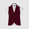 Стильный жилет с воротником "шалька", на подкладке с жаккардовым переплетением, бордовый цвет