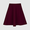 Юбка "полусолнце", бордовый цвет