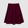 Юбка "полусолнце", бордовый цвет