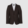 Приталенный пиджак  из шерстяной ткани, на жаккардовой подкладке, коричневый цвет