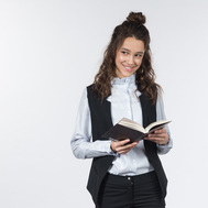 Классический жилет на подкладке, синий цвет