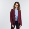 Жакет прилегающего силуэта на подкладке, бордовый цвет