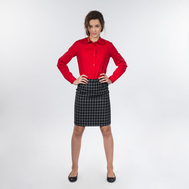 Юбка на резинке со складками, цвет чёрный, черный цвет