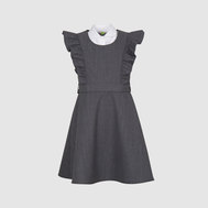 Школьный сарафан на бретелях, черный цвет