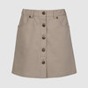 Юбка с застежкой на пуговицы, бежевый цвет