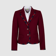 Жакет прилегающего силуэта на подкладке, темно-синий цвет