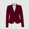 Жакет с воротником "шалька", бордовый цвет
