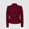 Жакет с воротником "шалька", бордовый цвет