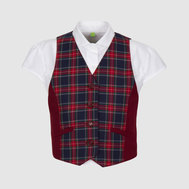 Жилет прилегающего силуэта, на подкладке, зеленый цвет