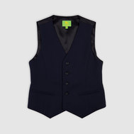 Жилет с увеличенным объемом в области талии, черный цвет