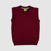 Трикотажный жилет, бордовый цвет
