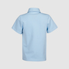 Футболка-поло с коротким рукавом, голубой цвет