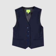 Стильный приталенный жилет на подкладке, черный цвет