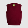Трикотажный жилет, бордовый цвет