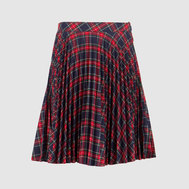 Плиссированная юбка, темно-синий цвет