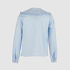 Блузка полуприлегающего силуэта, голубой цвет