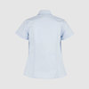 Классическая блузка с короткими рукавами, голубой цвет