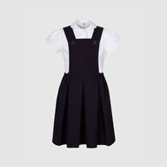 Сарафан с поясом и оборками «крылышки», синий цвет