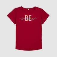 Блузка с кружевом, синий цвет