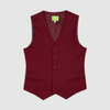 Жилет классический из ткани повышенной износостойкости, бордовый цвет