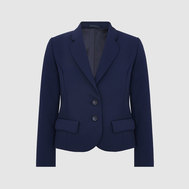 Жакет полуприлегающего силуэта на подкладке, синий цвет