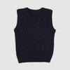Трикотажный жилет, синий цвет