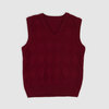 Трикотажный жилет, бордовый цвет