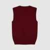 Трикотажный жилет, бордовый цвет