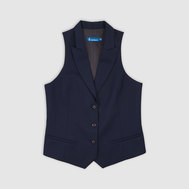 Жилет со вставками из ткани в клетку, на подкладке, бордовый цвет